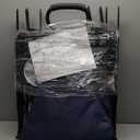 YSSOA Rolling Collapsible Garden Cart Camping Wagon, with 360 Degree Swivel Wheels & Adjustable Handle, 220lbs Weight Capacity,Blue