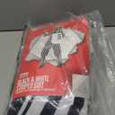 Fun Shack Black and White Striped Suit Men Costume With Wig, Spooky Halloween Costumes, Halloween Costumes for men (X-Large)