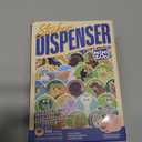 3 x Manual Sticker Dispenser with Animals Stickers and Gold Star Stickers for Kids Rewards-Blue
