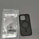 SUPFINE Magnetic for iPhone 16 Pro Case (Compatible with MagSafe) (Military Grade Drop Protection) Translucent Matte Shockproof with Anti-Fingerprint Phone Cover,Black