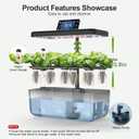 Hydroponics Growing System Kit with Seeds: 12 Pods Indoor Herb Garden Kit with LED Grow Light Plant Germination Kit Aeroponic Healthy Fresh Herbs Vegetables Hydroponic Planter for Home Kitchen Office