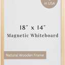 Magnetic 18x14 Dry Erase Board with Wooden Frame, Modern Free Standing or Wall Mounted Design for Office, Learning at Home or in The Classroom