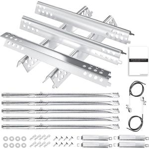 Hisencn Grill Replacement Parts for Char-Broil Performance 463347519, 463347518, 463243518, 463275517, Grill Parts for Char-Broil 5 Burner Grill 463275717, 463243519, 463373319, 16 15/16" Heat Plate