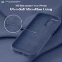 LOVE 3000 Designed for iPhone 15 Pro Case, Premium Silicone with [Soft Anti-Scratch Microfiber Lining] Shockproof Protective Phone Case for Men Women Girls 6.1", Navy Blue