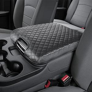 ISSYAUTO Center Console Cover Compatible with 2013-2018 Ram 1500 & 2013-2024 Ram 2500/3500/1500 Classic Model, Only for Jump Seat Console, Customized Armrest Cover Leather Arm Rest Covering for Car