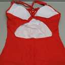 Century Star Womens One Piece Swimsuits 2025 Athletic Swimming Solid One Piece Competitive Bathing Suit for Teens Girls (Size X-Large, Red)