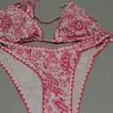 Thong Bikini Sets for Women Two Piece Swimsuit Floral Sexy Bathing Suit Triangle Top Modest Swim Suits 2025 Teens (Large)