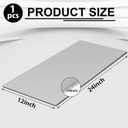 Photect 304 Stainless Steel Sheets, 24'' x 12'' x 1/8'' Thickness Stainless Steel Plates Shim Plate Metal Sheet for Kitchen DIY Crafting