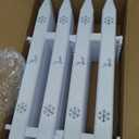 18pcs Christmas Tree Gate, 15.7 Inches Tall Christmas Tree Picket Fence for Dogs, Round Toddler Baby Proof White Gate Around Xmas Tree, Thick Plastic Reja para Arbol de Navidad Pet Cat Protector