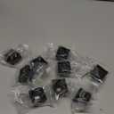 Sidasu 9-Pack Baluster Shoes Flat Shoes with Screw Iron Baluster Shoes for 1/2" Square Balusters （Connectors are Not Included）