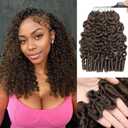 Burmese Curly Mircle Knots Black Women 18 Inch 4# 150G