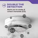 Kidde Smoke and Carbon Monoxide Detector, AA Battery Powered with LED Status Lights, 85 dB Alarm, 5 inches, 30CUDR, 4 Pack