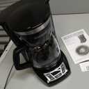 BLACK+DECKER 12-Cup Digital Coffee Maker, Programmable, Washable Basket Filter, Sneak-A-Cup, Auto Brew, Water Window, Keep Hot Plate, Black