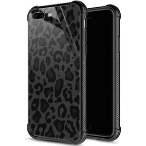 ZHEGAILIAN for iPhone 7/8/SE2/SE3 Case, Military-Grade Protection, All-Around Shockproof Corners, Anti-Scratch Phone Case for iPhone 7/8/SE2/SE3, Black Grey Leopard