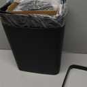 2 Pack 2.7 Gal Bathroom Trash Can with Lid, Automatic Trash Can Small Smart Garbage Can Touchless, Slim Motion Sensor Waterproof Plastic Trash Bins for Bedroom Office Kitchen Toilet Black