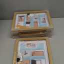 HEPFLANZE 4 Pack Kids Artwork Frames Changeable 8.5 x 11 Inch Children Art Projects Kids Art Frames Front Opening Picture Display Frame, Wood