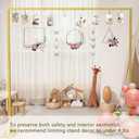 8.2FT Adjustable Backdrop Stand Kit - Square Wedding Arch & Balloon Arch for Photo Booth Background, Baby Shower, Birthday Party Decorations (Portable Frame) (Gold, 8.2X 8FT)