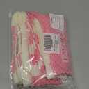 AcottonGifty Fun Socks for Women, Pink Socks Girls, White Crew Socks, Novelty & Cute Socks for Teens, 5 Pairs, Size 5-10