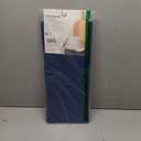 Frigidaire Grant Polyester Dish Drying Mat, Kitchen Counter, Machine Washable, Polyurethane Interior, 18in W x 24in L -Denim