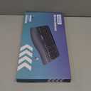 Ergonomic Wireless Keyboard with Cushioned Wrist Rest, Wave Keys, Phone Holder, Comfortable Natural Typing, 2.4GHz Full Size Cordless USB Computer Keyboard for Windows, Mac OS, Laptop, PC (Black)