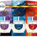 Febreze Plug In Air Freshener, Odor-Fighting Scented Oil Refill, Air Fresheners for Home and Bathroom and Kitchen, Long Lasting for Strong Odors, Moutain/Ocean/Ember Mix, 0.87oz Refills, 3 Count