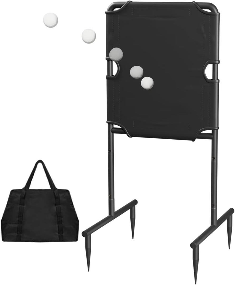 Garbuildman Baseball Strike Zone Target for Plastic Balls, Portable Metal Frame Pitching & Hitting Training Tool for Outdoor