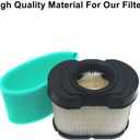 2 Pack 792105 Air Filter Replace for BS 276890, 4233, 5405, 5405H, 5405K, 593240, 798748 OEM Air Cleaner Cartridge with 792303 Pre Filter Fits Lawn Mower Air Cleaner Element