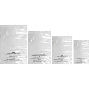 400 Count Combo Pack Warning Bags - 6x9, 8x10, 9x12, 11x14 Inch Self Seal Clear Poly Bags with Suffocation Warning with Permanent Adhesive, Strong Adhesive, Not Resealable (1.5mil) (4 size Combo Pack (400 Count))