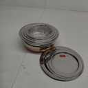 HAZEL Stainless Steel Copper Bottom Handi Set with Lids | Traditional Indian Cookware & Serveware | Set of 4 (0.8, 1.3, 1.7, 2.1 Quarts) | Durable Pots for Curry, Biryani & More