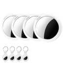 Tracker Tags-4 Pack [Apple MFi Certified] Air Pair with Apple Find My(iOS Only) Smart Bluetooth Tracking Tags Key Finder Item Locator Waterproof Worldwide Tracker for Pets Wallet Backpack Dogs Luggage