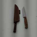 BPS Knives Adventurer - Bushcraft Knife - Fixed-Blade Carbon Steel Knife with Leather Sheath and Firestarter - Outdoor Full Tang Knives - Camping Knives - Survival Tactical Camp Knives (Brown)