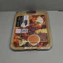 FARBERWARE Build-A-Board Bamboo Cutting Board with Built-in Compartments, Clear Locking Lid & Navy Handles, Ideal for Charcuterie, Snacks & Prep, 15.16"L x 11.42"W x 2.95"Th