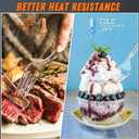 360pc 7.1" Clear Plastic Forks Heavy Duty with Heat Resistant & BPA Free, Solid and Durable Plastic Cutlery, Premium Disposable Forks for Party Supply