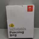 QPAU Kids Punching Bag Toy with Boxing Gloves, 66 Inch Larger Stable Kids Inflatable Boxing Bag Set, Gifts for Boys & Girls Age 6-12, for Practicing Karate, Taekwondo, MMA (Black&Red)