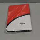 Carrying Case Binder for Standard Trading Card, Holds Up to 400 Cards with 50 Premium Sleeves 4-Pocket Pages (Red)