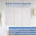 Chefs Path Dish Stone Drying Mat - 23.6x15.4in Mountain Print Spliced Kitchen Mat - Quick Drying and Ultra Absorbent Diatomaceous Earth and Quartz Dish Drying Mat with Non Slip Pad and Sandpaper