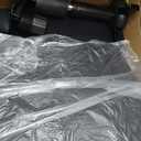 Amazon Basics Classic Puresoft PU Padded Mid-Back Office Desk Chair with Armrest, Easy Assembly, Sturdy Metal Base, Wheels, 275lb Support, 26"D x 23.75"W x 42"H, Black