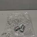 Christmas Window Lights Decorations, 2 Packs 14" Cool White Snowflake Lights with 8 Lighting Modes Remote Control Timer, USB Powered for Home Xmas Party Decor