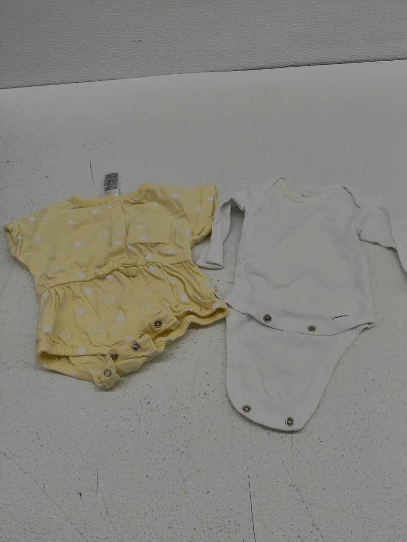 Gerber baby-girls Sleeveless and Short Sleeve Romper Set 2PCS 3-6Months