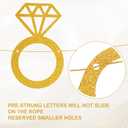 Bride to Be Banner, Glitter Gold Bridal Shower Banner Bride to be Decorations Bachelor Party Banner for Wedding Engagement Party Sign Decoration