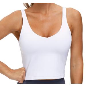 THE GYM PEOPLE Womens' Sports Bra Longline Wirefree Padded with Medium Support
Size M