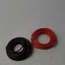 10 Gauge Wire (25FT Each, Red/Black), Low Voltage Primary Automotive Wire, Battery Cable, 10AWG, Car Audio, Car Amplifier Power or Ground Cable, Translucent Jacket, CCA, with 10 Heat Shrink Tubing