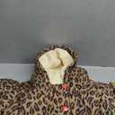 Amazon Essentials Girls and Toddlers' Heavyweight Hooded Puffer Coat, Water-Resistant, 12 Months, Camel Cheetah Print