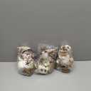 Plush Figurines, Set of 3: Reindeer, Santa, Snowman - Christmas Decorations