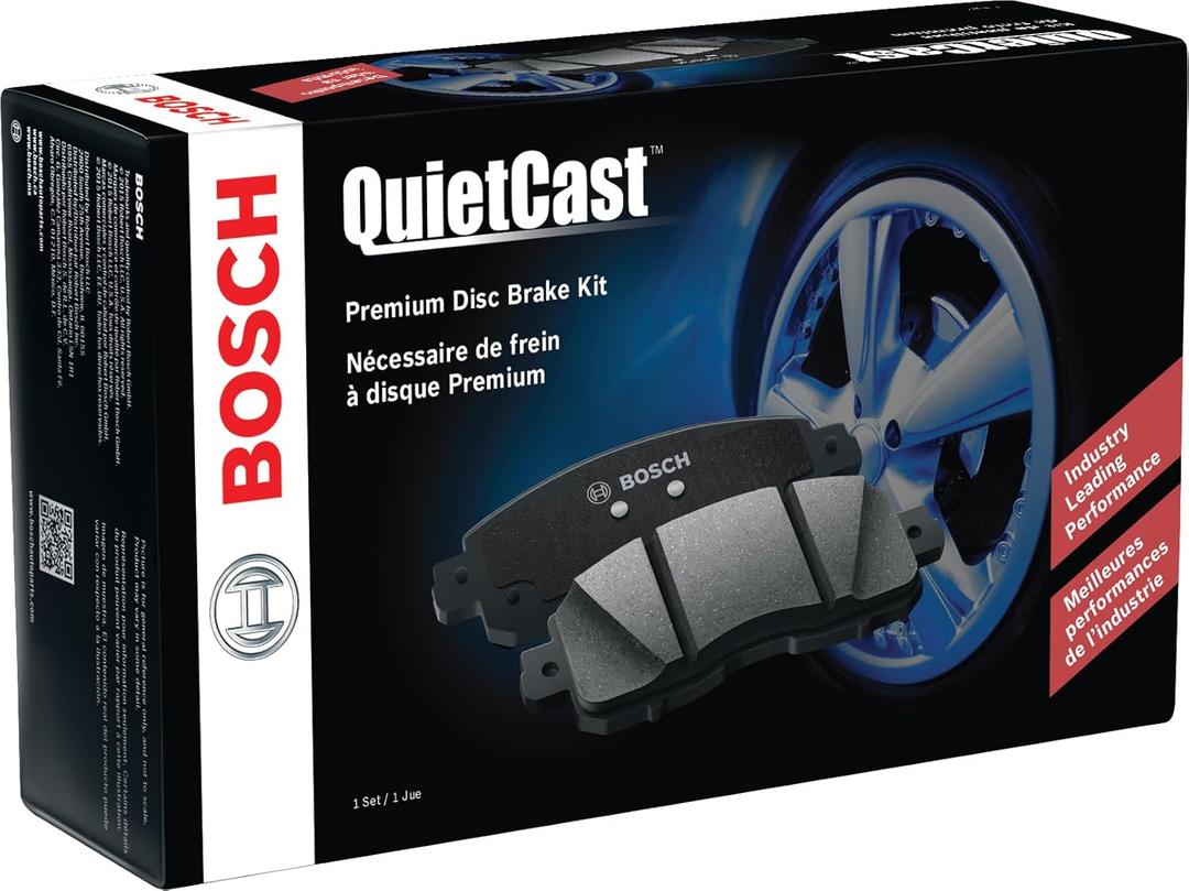 BOSCH BC2098 QuietCast Premium Ceramic Disc Brake Pad Set - Compatible with Select Hyundai Nexo, Tucson; Kia Cadenza, Sportage; REAR