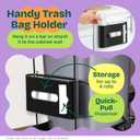 Pull Out Trash Can Under Cabinet Shelf - Under Sink Trash Can Pull Out Slider for 3040 Quart Cans Up to 125 lb - Cabinet Trash Can Pull Out Kit w/Garbage Bag Holder - (Can Not Included)
