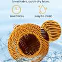 Chewproof Steel Frame Bird Nest for Cage, Washable Small Bird Bed Hammock Hideout Lay Eggs Parakeet Nest Sleep, Parakeet Warm Bed House Hut for Lovebird, Canary, Budgie