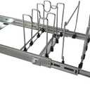 Pots and Pans Pull Out Organizer Under Cabinet, Adjustable Slide Out Pan and Pot Lid Rack Holder, Wire Dividers Kitchen Organization And Storage, Full-Extension Rail 12" W X 20" D