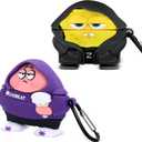 [2Pack] Cute Case for AirPods 3rd Generation Case, Cute Cartoon Character Case, Funny Kawaii 3D Cartoon Characters Soft Silicone AirPod 3rd Case Cover for Men Women