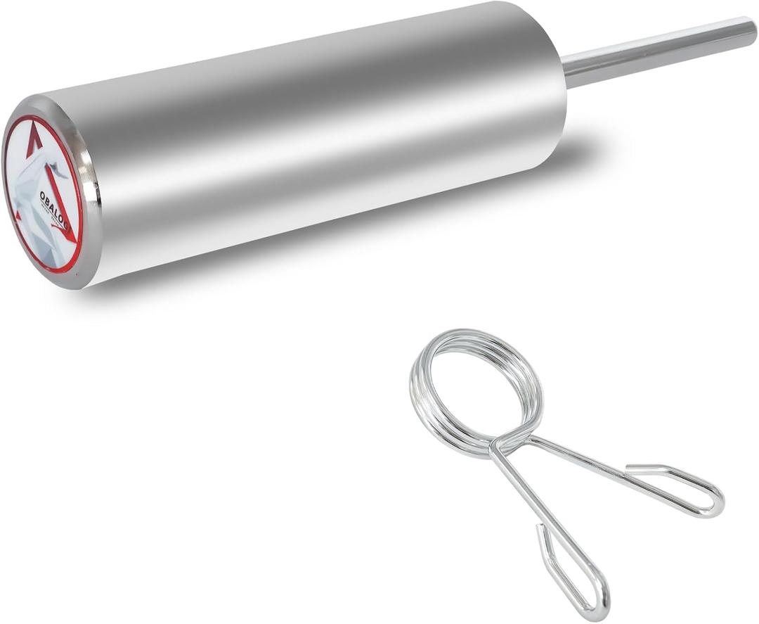 Weight Stack Pin Extender - 10mm & 8mm Dual Fit, Secures Olympic Plates, 6 Magnet Anchoring, Up to 130lbs Capacity, Cable Machine & Home Gym (Steel)